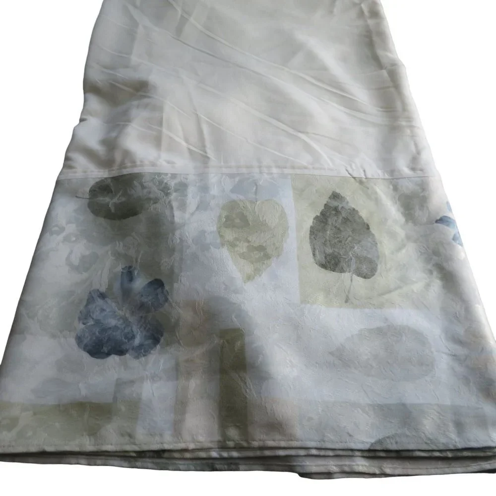 Vintage Croscill Cal King Bed Skirt Multicolor Spa Leaf 14